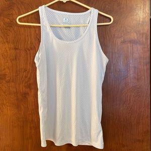 Columbia tank work out top. Small. White/blue